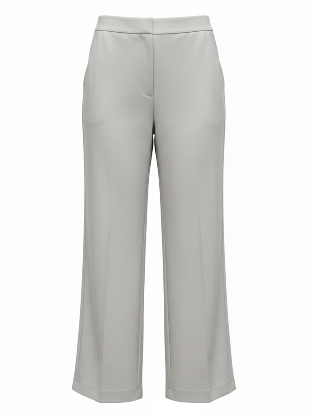 Athleta Light Gray Wide-Leg Tailored Pants